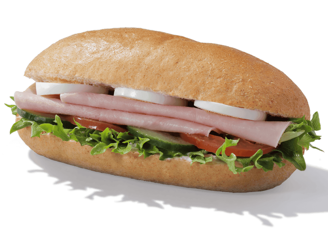 Honey Roast Ham and Egg Salad Roll
