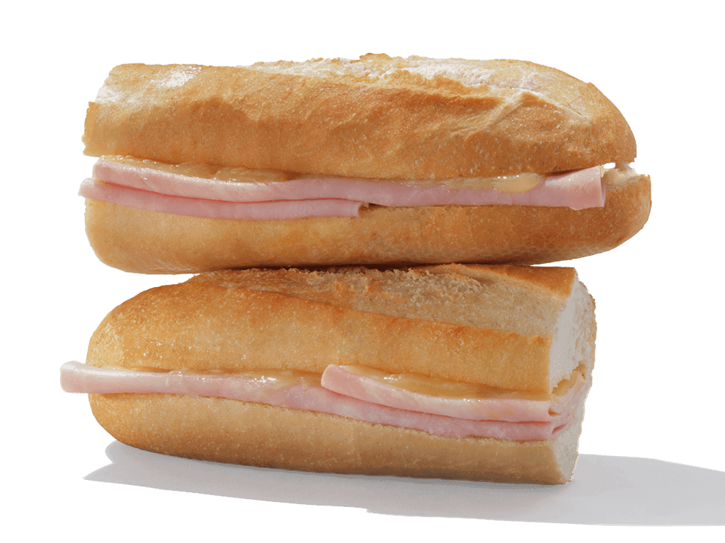 Hot Ham & Cheese Baguette