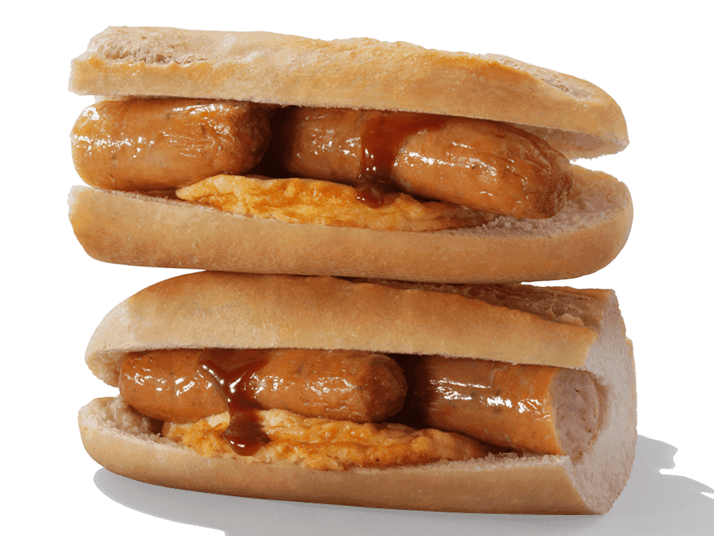 Sausage and Omelette Breakfast Baguette